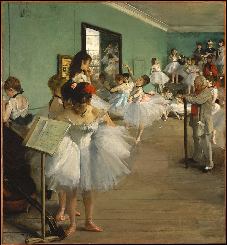 

Canvas prints art Oil Painting Reproduction high Quality art: The Dance Class III by Edgar Degas