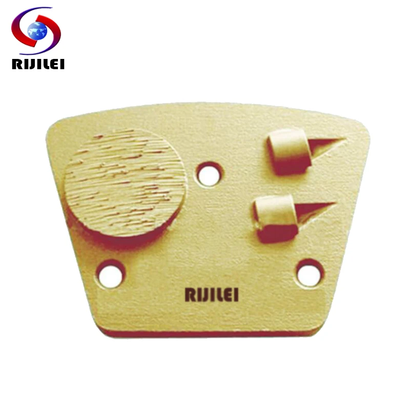 RIJILEI 20PCS/Lot PCD Diamond Grinding Disc Tipped Grinding Block Plate For Removing Epoxy Glue Paint On Concrete Floor PCD3