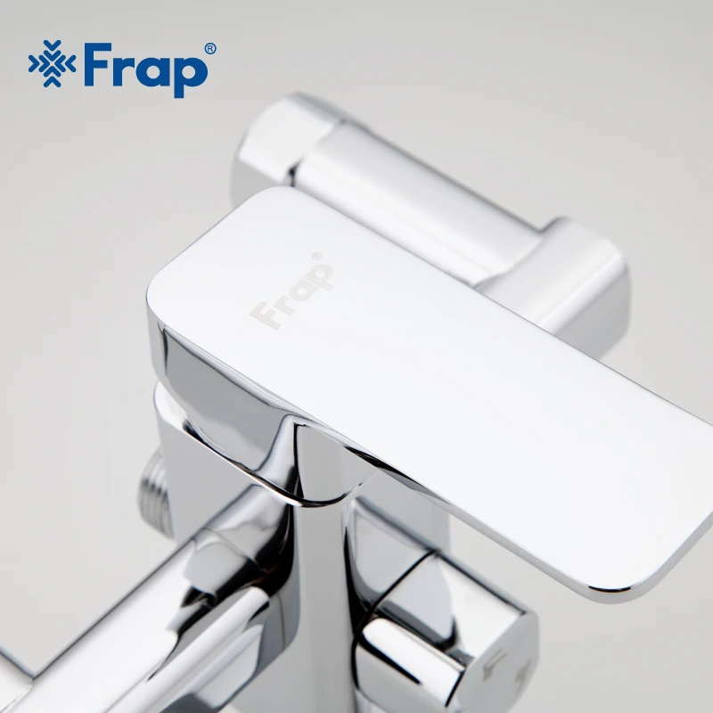 FRAP Shower Faucets high quality bath shower mixer set for bathroom chrome shower faucet taps with ABS shower head modern style