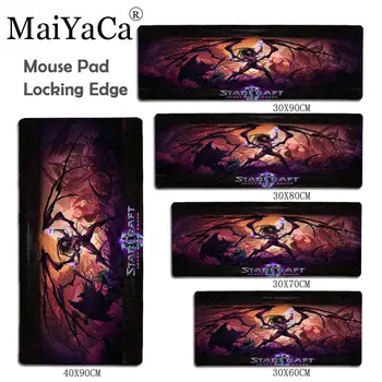 

MaiYaCa boy and girls gift Starcraft Game Large Mouse pad PC Computer mat Size for 40x90CM Speed Version Gaming Mousepads