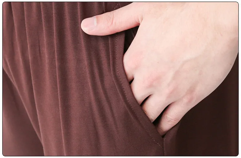 Size M-XXXL Modal material super loose sweatpants yoga pants men men's pyjama trousers Sleep bloomers pants Tai chi sports pants yoga pants
