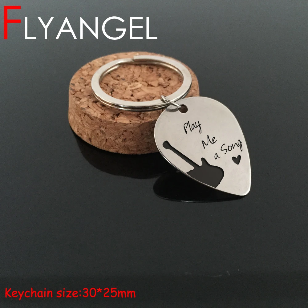 Брелок FLYANGEL для гитары высокое качество подарки держатель ключей парня |