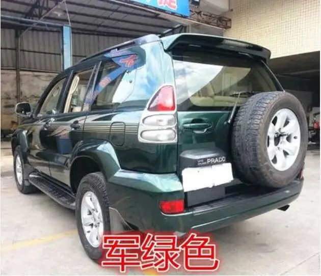 Армейский зеленый Цзинхан ABS заднего крыла багажник выступ Спойлеры для Toyota Prado FJ120 2700 4000 спойлер 2003 2004 2005 2006 2007 2008 2009 - Цвет: Армейский зеленый