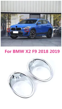 

Car Styling Exterior ABS Chrome Front Fog Light Lamp Decoration Cover Trim 2pcs for BMW X2 F39 2018 2019