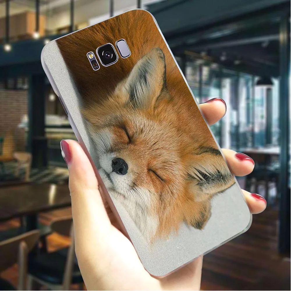 Аниме лиса Забавный Foxs чехол для телефона samsung S6 Обложка Note 8 9 M10/M20/M30 Galaxy S6/S7 Edge S8/S9/S10 Plus S10e - Цвет: K0007009