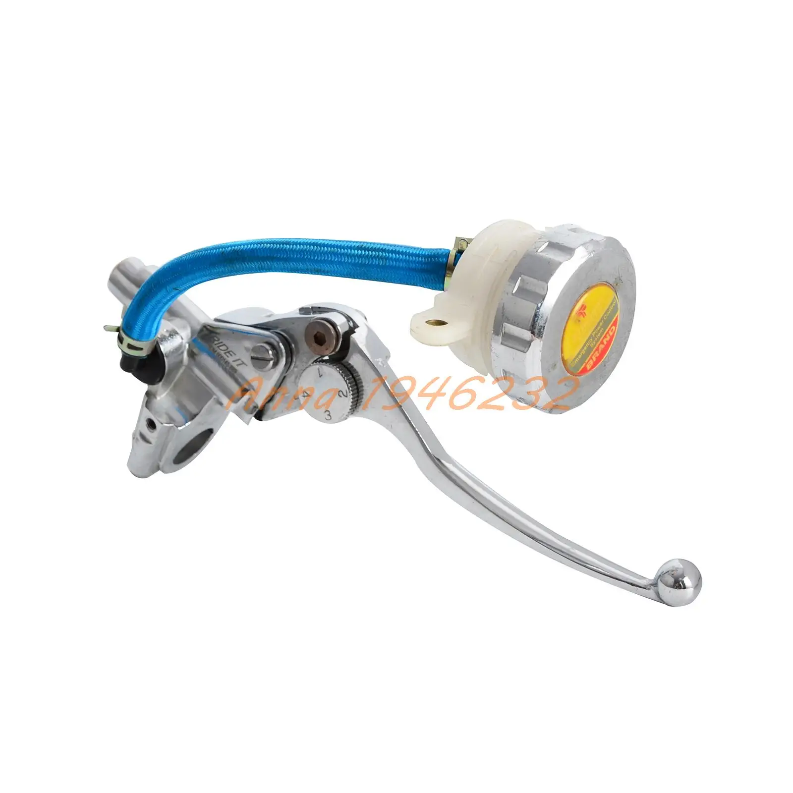 Motorcycle Chrome Front Brake Lever Master Cylinder with Reservoir For Yamaha & Suzuki Alloy