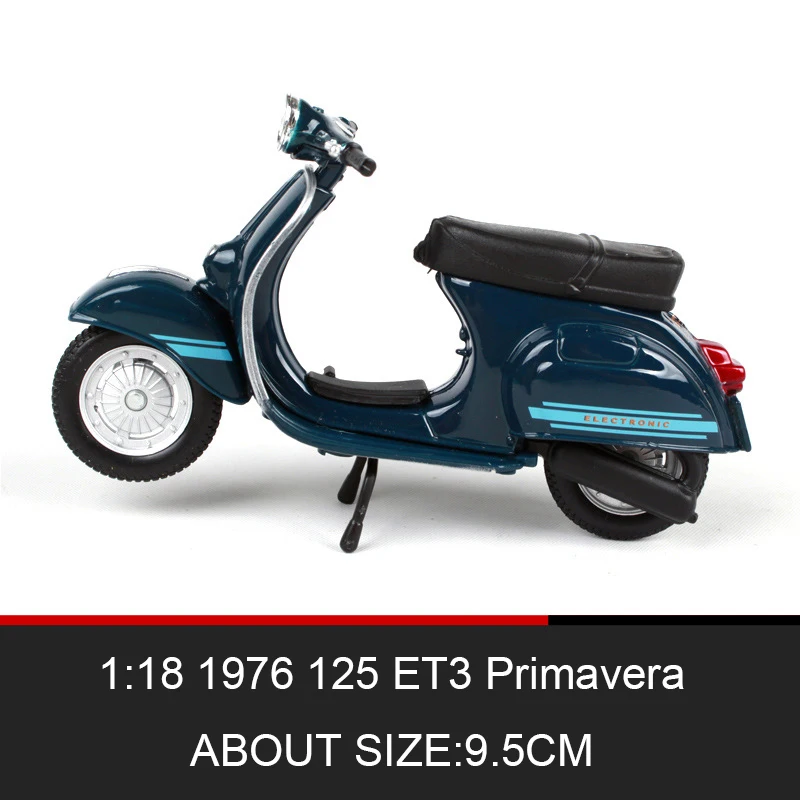 Maisto 1:18 модели мотоциклов VESPA Piaggio 1976 125 ET3 Primavera модель велосипедная база литая под давлением мото детская игрушка для коллекции подарков