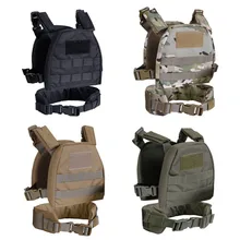 Для детей, для страйкбола, тактический, военный, Molle Plate Carrier, боевой жилет с патрульным поясом, детская одежда