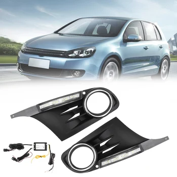 

White Light Modified Car Lamp Day Running Light LED Daytime Traffic Lights Fit for Volkswagen Golf 6