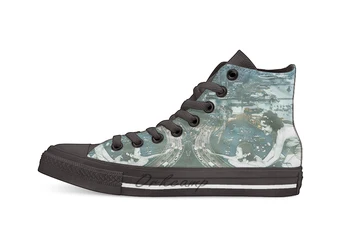

Learning how to swim Casual High Top Canvas shoes sneakers For Drop shipping