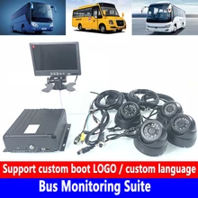 Трейлер/погрузчик/Engineering автобус мониторинга Suite аудио и видео HD 4-канальный мониторинг AHD Панорамное изображение док-OBD