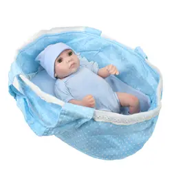 KAYDORA 10 дюймов 25 см полный средства ухода за кожей силиконовые Возрожденный ребенок мини кукла новорожденных реалистичные куклы с Кроватки