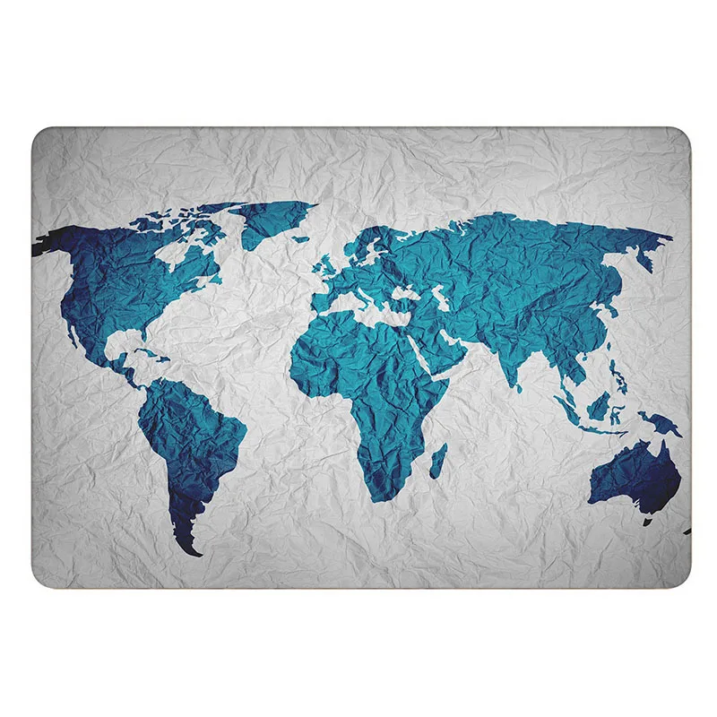 Fold Mark карта мира наклейка для ноутбука Macbook Стикер Pro Air retina 11 12 13 15 дюймов Mac hp защитный ноутбук полное покрытие кожи - Цвет: A side