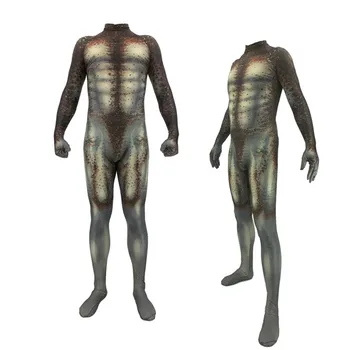 Mens Boys The Predator Cosplay Halloween Costumes Lycra Zentai Suit Bodysuit Jumpsuit for Adults Kids