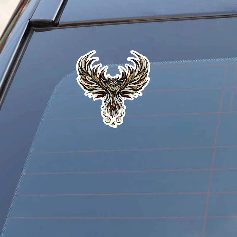YJZT 13 1 см * 9 стильные крылья Сова ПВХ Высокое качество автомобильные наклейки 11