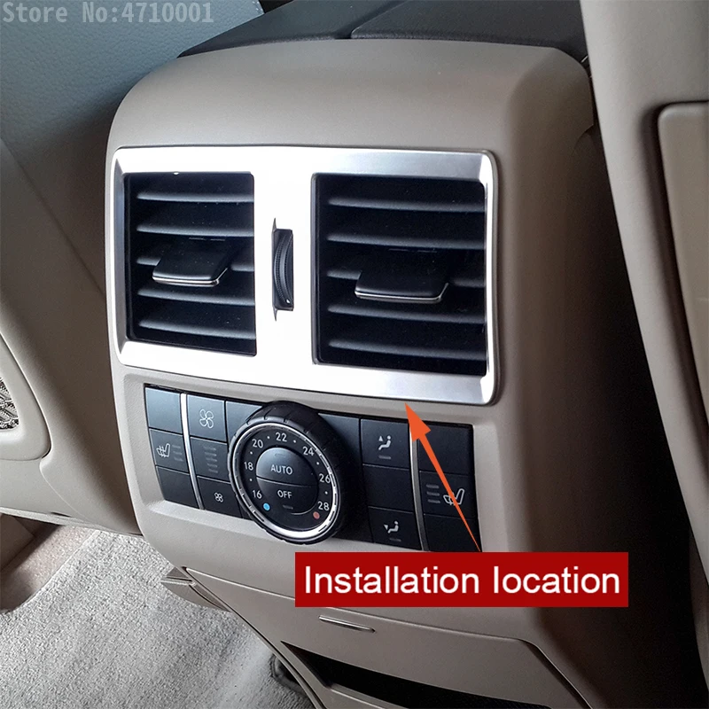 Хромированный подлокотник из АБС пластика для Mercedes Benz GLE GLS 15 17 W164 X164 ML GL 13