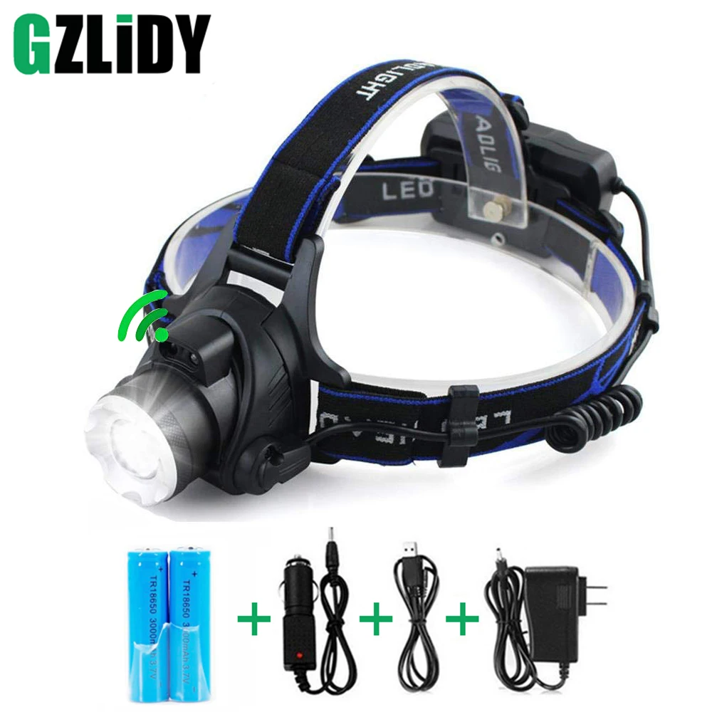 Goede RU 5000LM Cree XML L2 XM T6 Led Koplamp Zoomable Koplamp Waterdichte Hoofdlamp zaklamp Hoofd lamp Vissen Jacht Licht