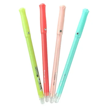 

12 Pcs/lot creative flower diamond neutral pen fashion fresh gel pens candy color 0.5 mm black ink