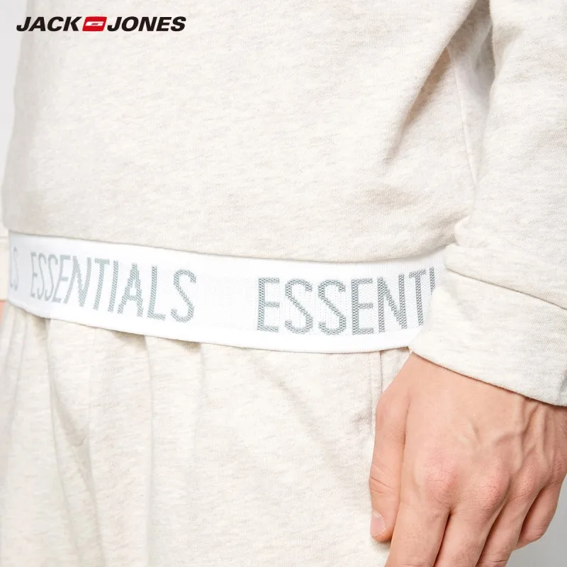 Мужская Трикотажная хлопковая Футболка JackJones базовая мягкая теплая футболка для