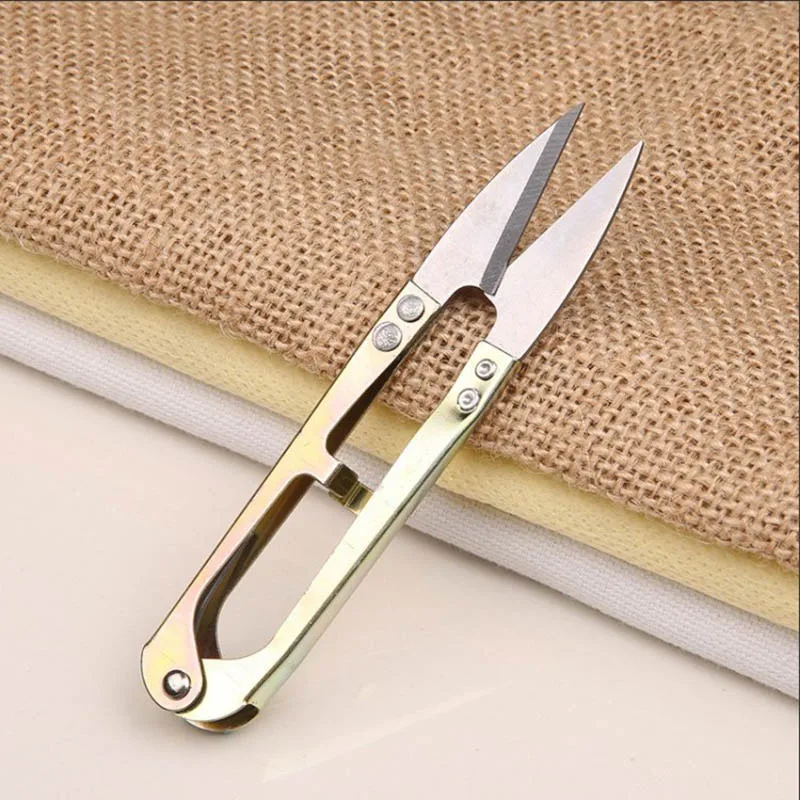 Multicolor Scissors Trimming Nippers U Shape Clippers Sewing Embroidery Thrum Yarn Stainless Steel 1pcs sewing accessories