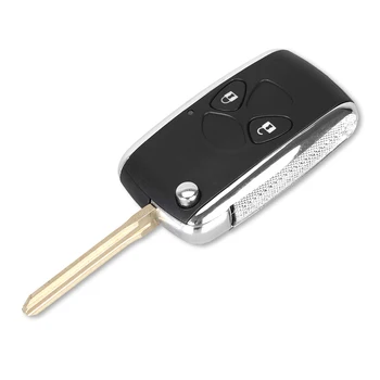 Chiave telecomando per Toyota Camry RAV4 Corolla PRADO YARIS - KEYYOU Modificato Pieghevole 2 3 4 Bottoni Filp Pieghevole Chiave A Distanza Borsette Caso Fob