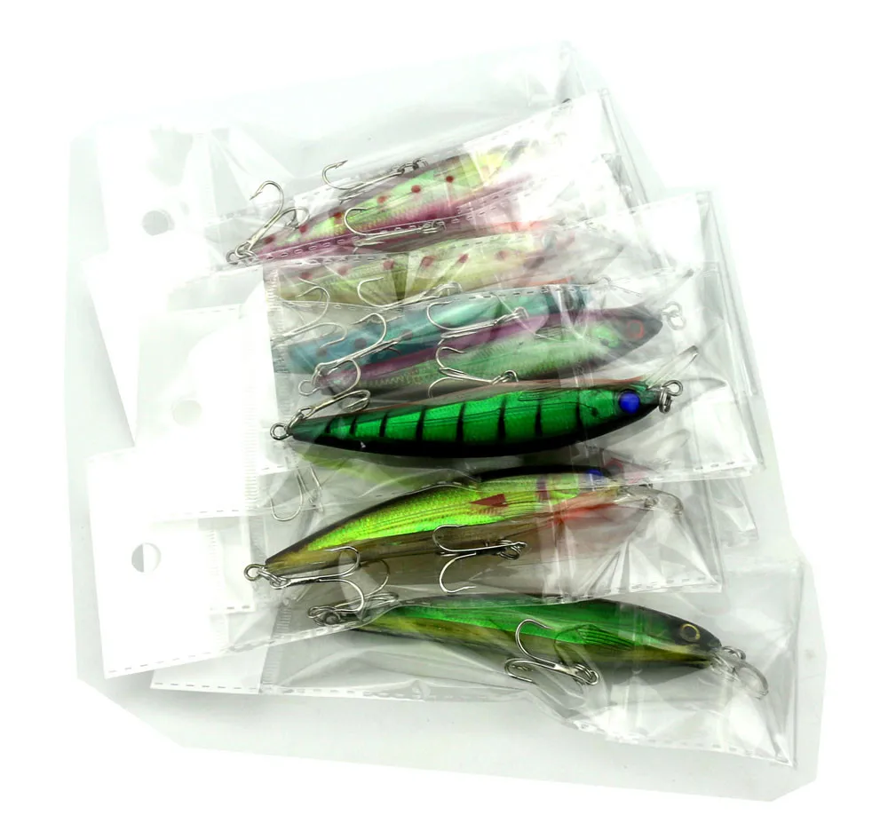 Equipamento de Pesca Isca de Pesca Marca Centímetros 13.4g Hard Bait Minnow Laser Iscas Hengjia Ganchos Pesca Wobbler Isca Artificial 100 Pcs 11 13 Cheap Iscas artificiais