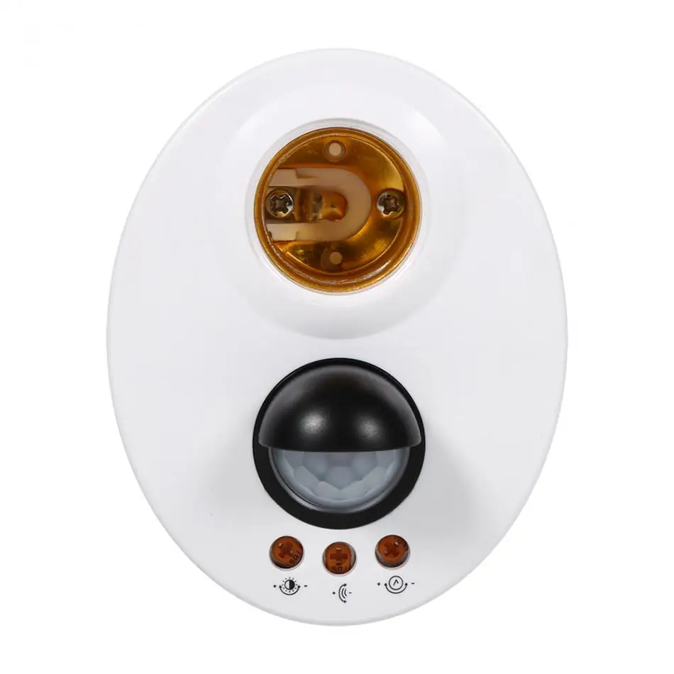 

E27 110-250V Human Body Induction Automatic IR Infrared Sensor Light automatically light on Socket Base Lamp Holder