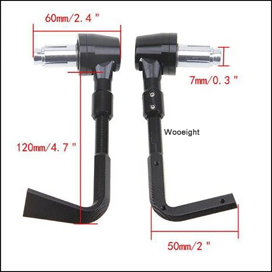 Wooieght Motorcycle CNC Anti Fall Brake Clutch Levers Handguard Hand Grips Handle Bar Protector For Bike Harley ATV Dirt Bike (7)