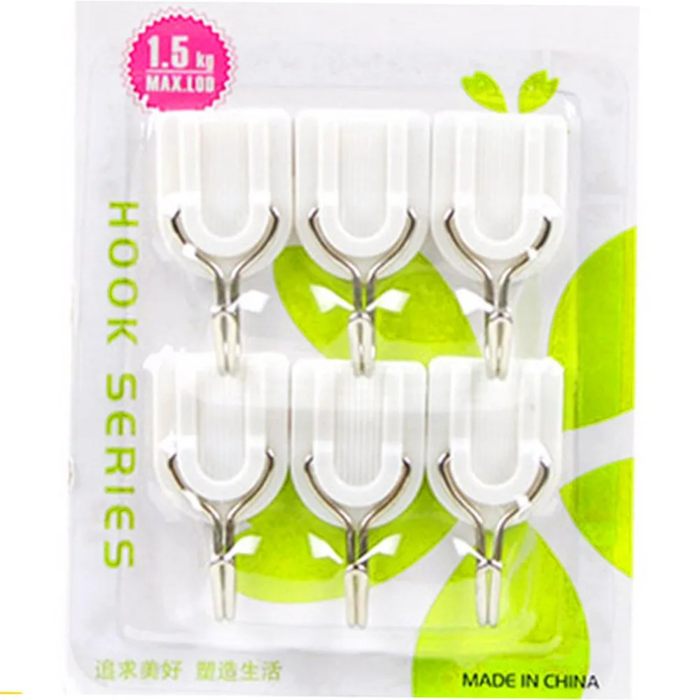 2018 new hanger strong sticky Hook 6 pack household hook supplies