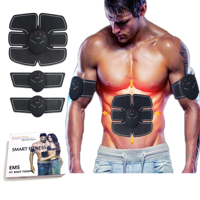 New Smart Wireless Ems Abs Pad Electric Pulse Treatment Fitness Massage