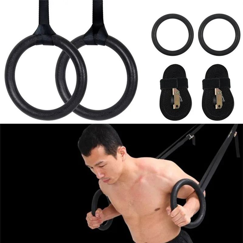 24 см ABS упражнения фитнес гимнастические кольца для тренажерного зала упражнения с ремешками пряжки подтягивания мышц