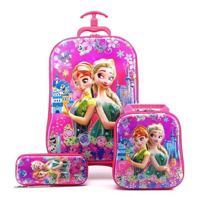 Детский чехол на колесиках, детская дорожная сумка на колесиках, сумки-тележки для школы, Детский рюкзак, детский рюкзак с колесиками, 33 цвета