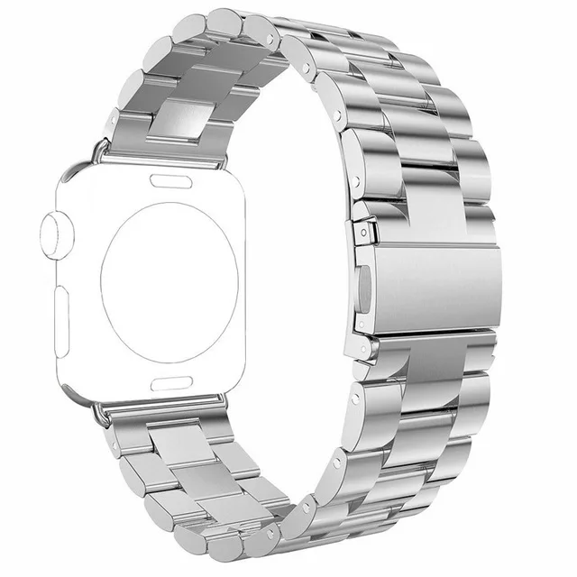 Fashion Stainless Steel Watch band Strap for Apple watch 44/40/42/38MM bracelet Replacement Watchband for iwatch serise 1 2 3 4