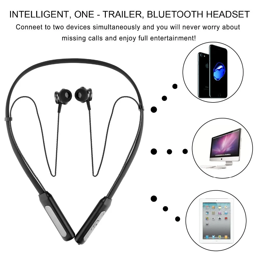 AKASO Спортивные Bluetooth наушники для телефона беспроводная гарнитура с микрофоном