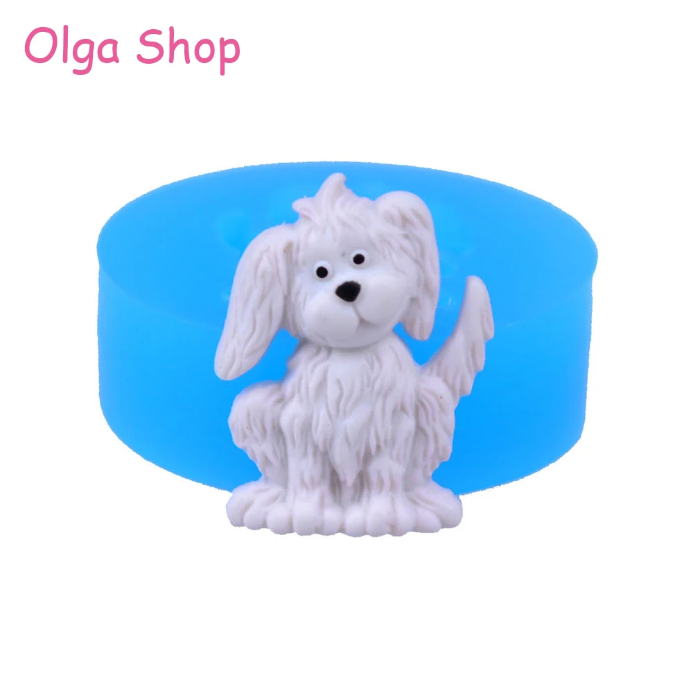 

DYL413 19.8mm Dog Puppy Silicone Mold - Animal Mold Fondant Sugarcraft Candy Chocolate Resin Polymer Clay Jewelry Pendant Soap