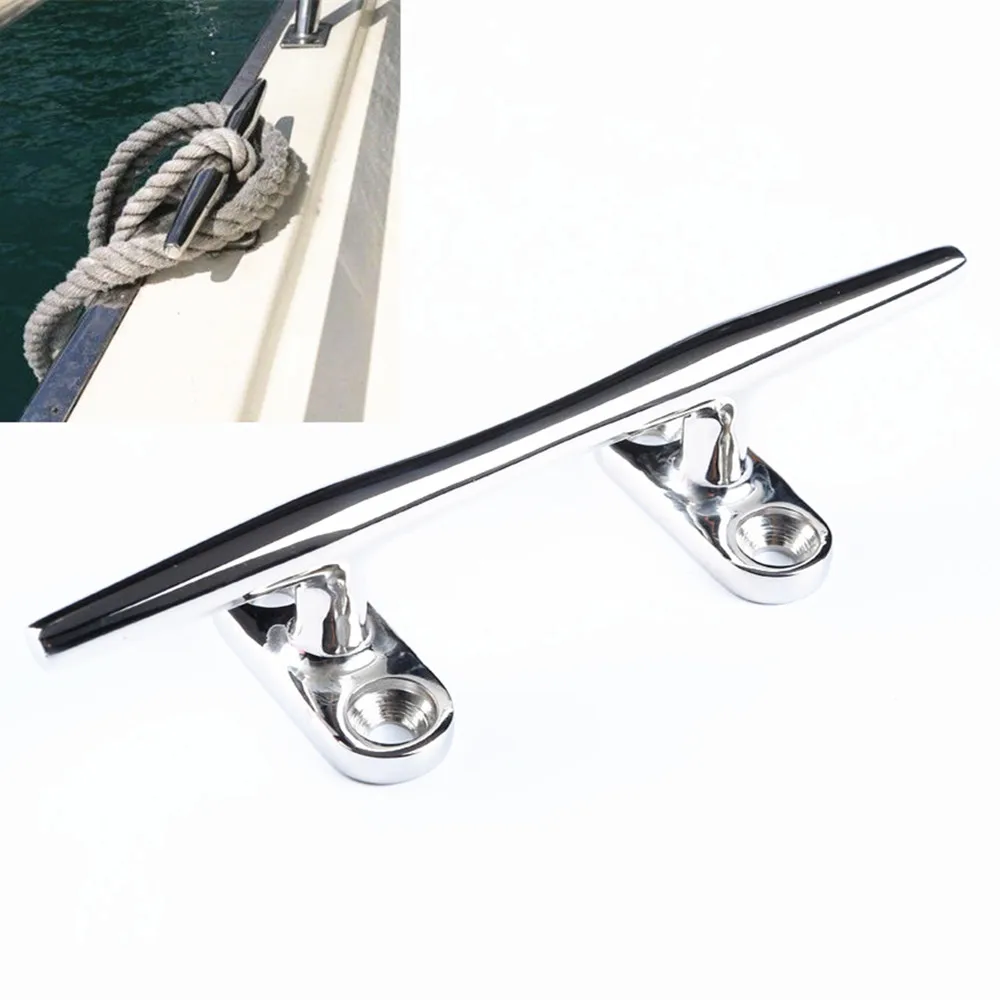 Mizugiwa 6'' Hollow Open Base Boat Cleats Dock Deck Rope Cleat Marine