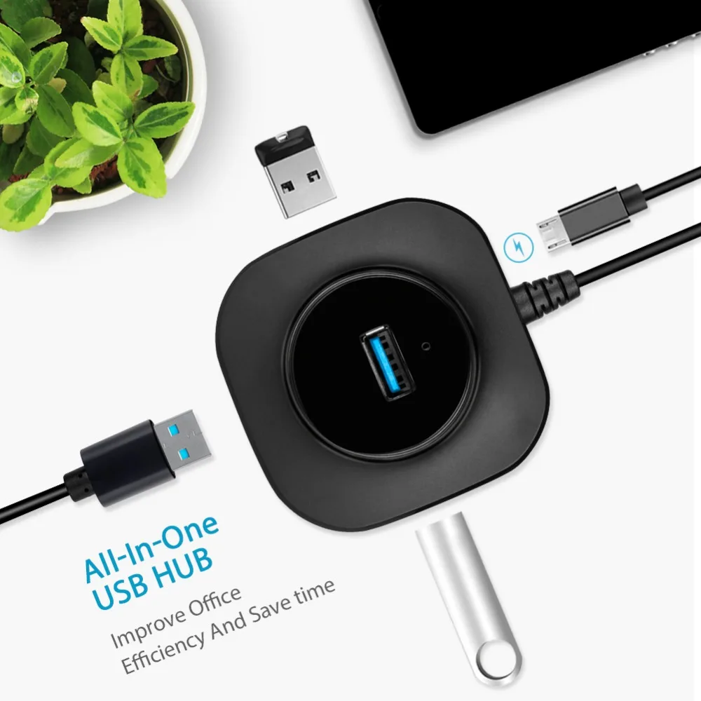Micro-USB-Hub-3-0-Multi-USB-Splitter-With-Power-Supply-Interface-4-USB-Ports-Adapter (2)