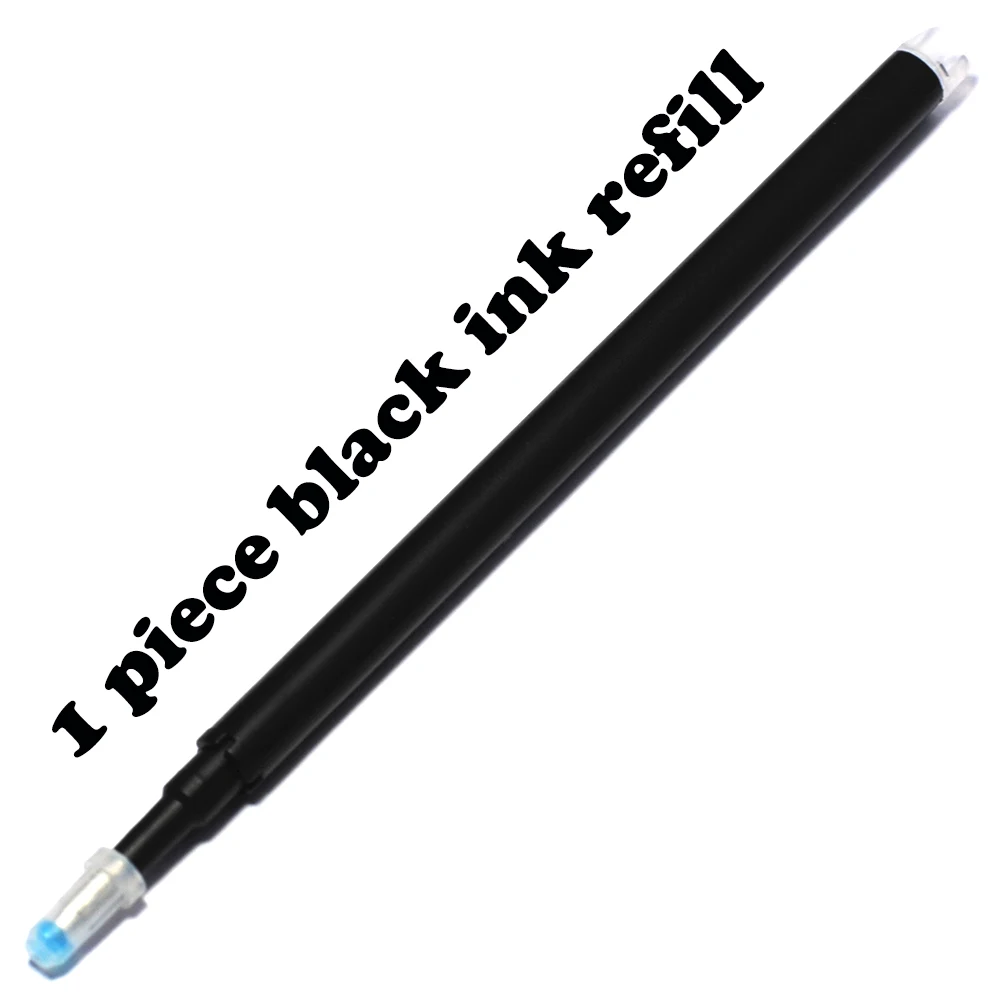 Лидер продаж, 11,1 см, длина 0,5 мм, волшебная стираемая ручка, сменный ластик, чернила, шариковая ручка, заправка, офисные, школьные принадлежности для письма - Цвет графита: Black Ink