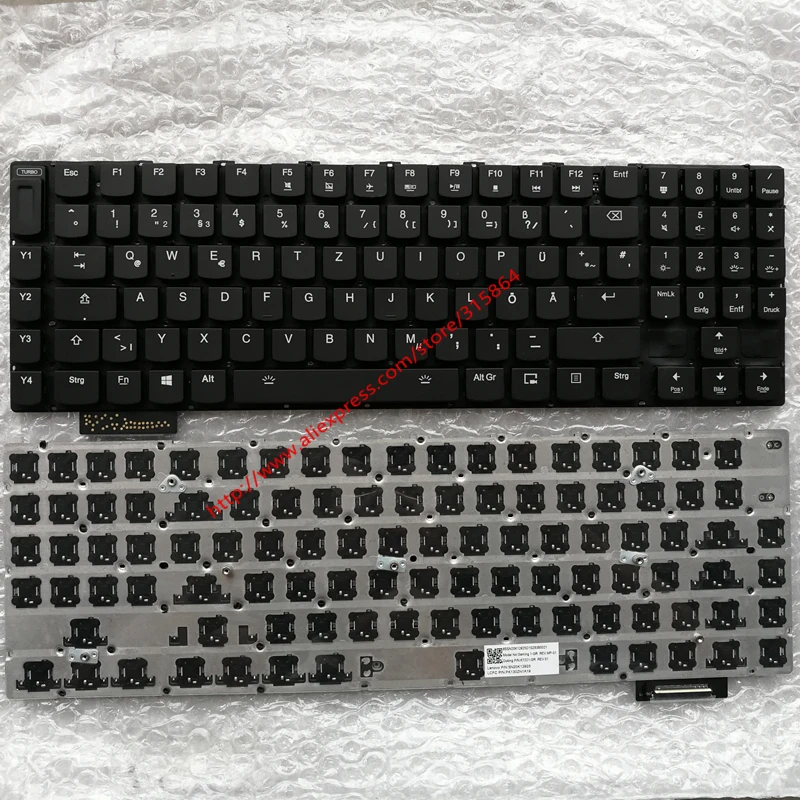 Germany layout backlit new laptop keyboard for Lenovo