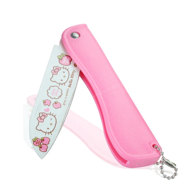 New 5 Styles Stainless Steel Hello Kitty Knife Cartoon Folding Blade