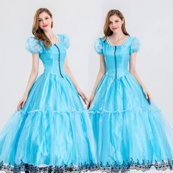 

Halloween Party Women Cinderella Costumes Ladies' Fancy Dress Adult Women Cinderella Princess Dress Cosplay Costume