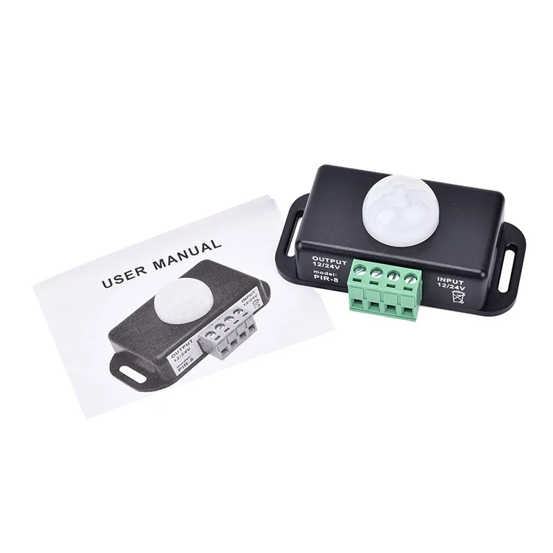 

plastic+metal for LED Strip Light Tape Mini PIR Motion Sensor Detector Switch Infrared Detection12V 24V