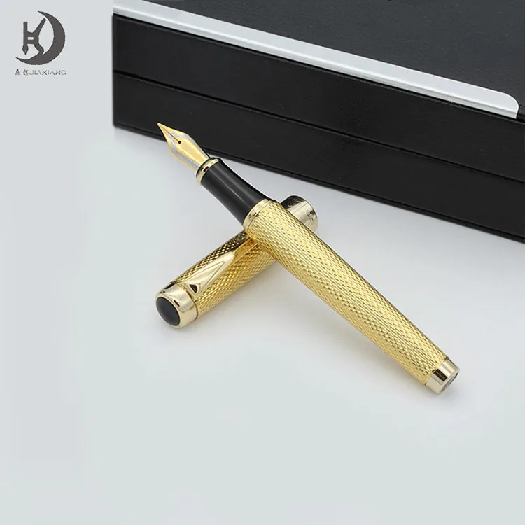 High end 1PC Golden Clip 0.5mm Fountain Pen or 1.0mm Bent Nib Art