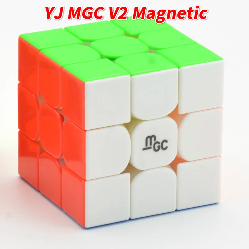 

New YJ MGC II 3x3x3 Magnetic Magic Cube Version 2 3x3x3 Yongjun MGC V2 Speed Cube for Brain Training Toys for Children Kids