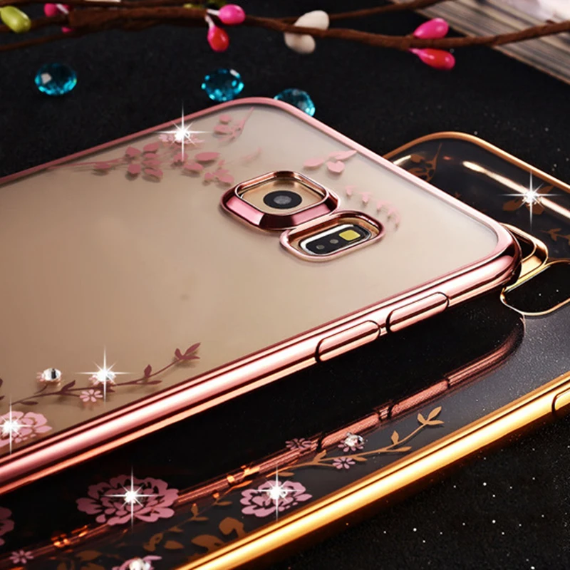 Diamond Silicone Cases for Samsung Galaxy S6 S7 edge S3 S4 S5 S8 Case Samsung Galaxy A3 A5 A7 2017 J1 J3 J2 J5 Prime 2016 Case cases-for-s8+