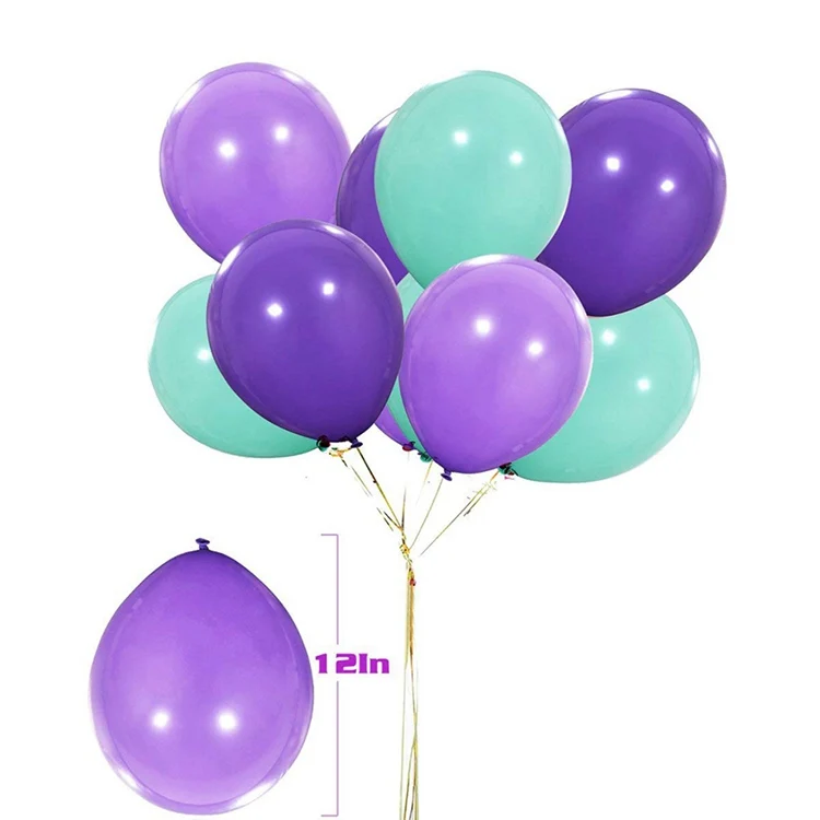 Taoup, 40 шт., с днем рождения, маленькая Русалочка, воздушные шары, фигурки, круглые шары, аксессуары, латексные шары, конфетти, Русалка, вечерние, Декор