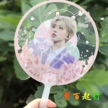 100 шт прозрачный пользовательский ручной вентилятор для свадебных сувениров фото печать фото Индивидуальные круглой формы ручные вентиляторы DIY