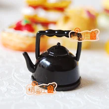 Мини кукольный домик Миниатюрные аксессуары для мини-мебели чайник ручка Прекрасная Бронзовая модель