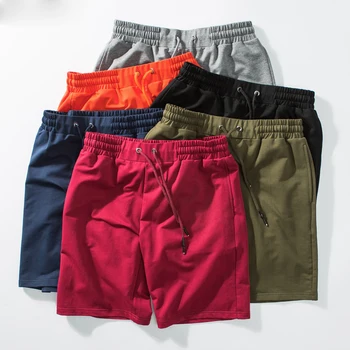 

Comfortable Cotton Drawstring Shorts Men's Shorts With Pockets Fashion Plus Size M-5XL Shorts Homme Bermuda Young Man 2018