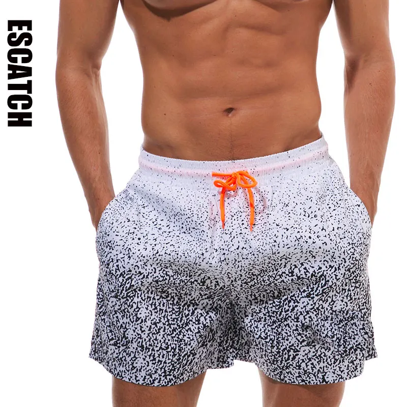 

2019 Escatch Brand Quick Drying Board Shorts Trunks Mens Beach short Bermuda MasculinaDe Marca Homme Shorts